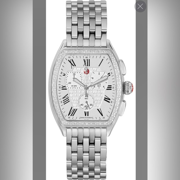 Michele Accessories - Michele Diamond Releve Chronograph Watch